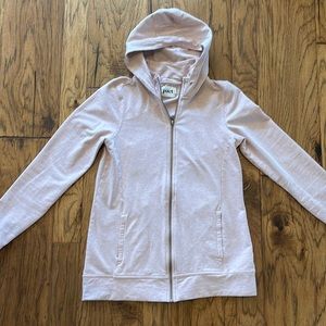 Pact Light Pink Zip up Hooded Jacket Size S